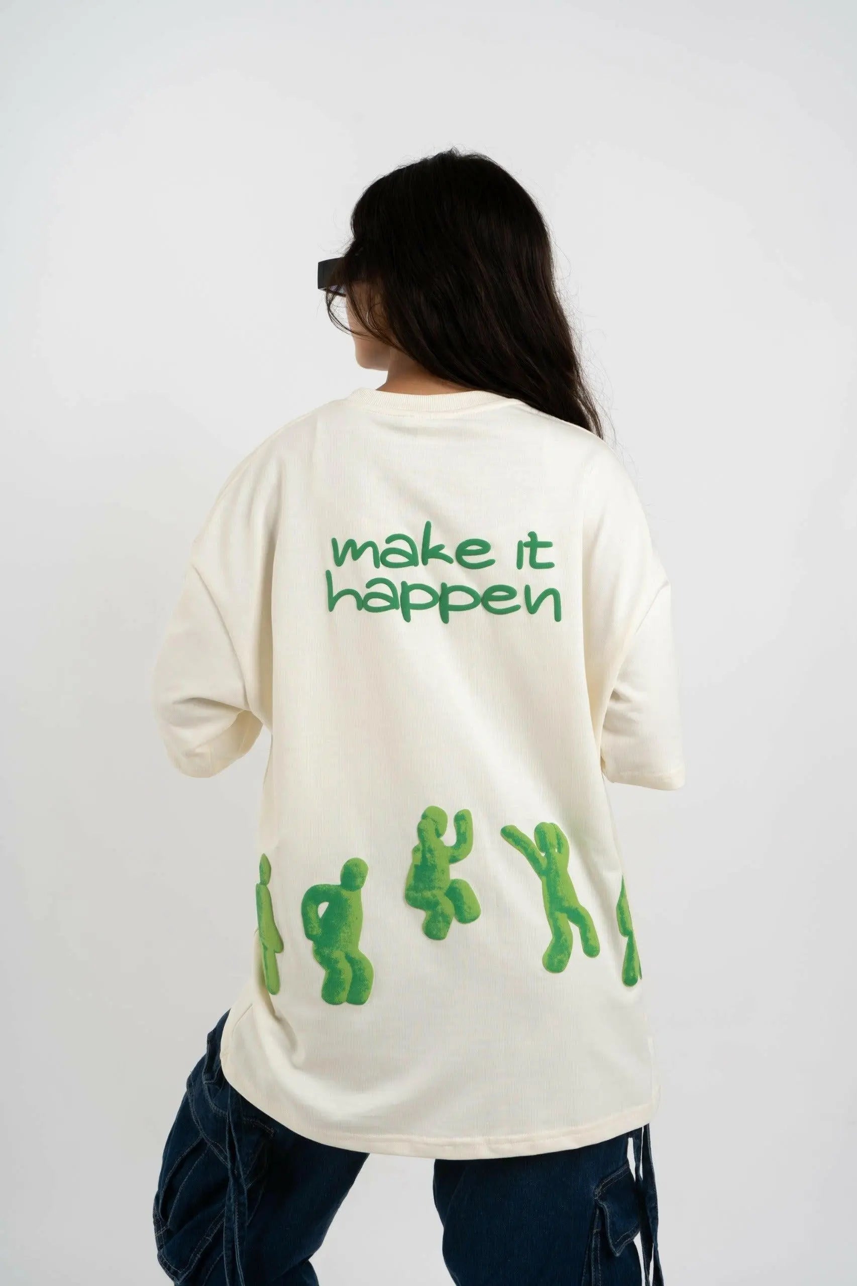 Make it happen Oversized T-shirt - Urbose