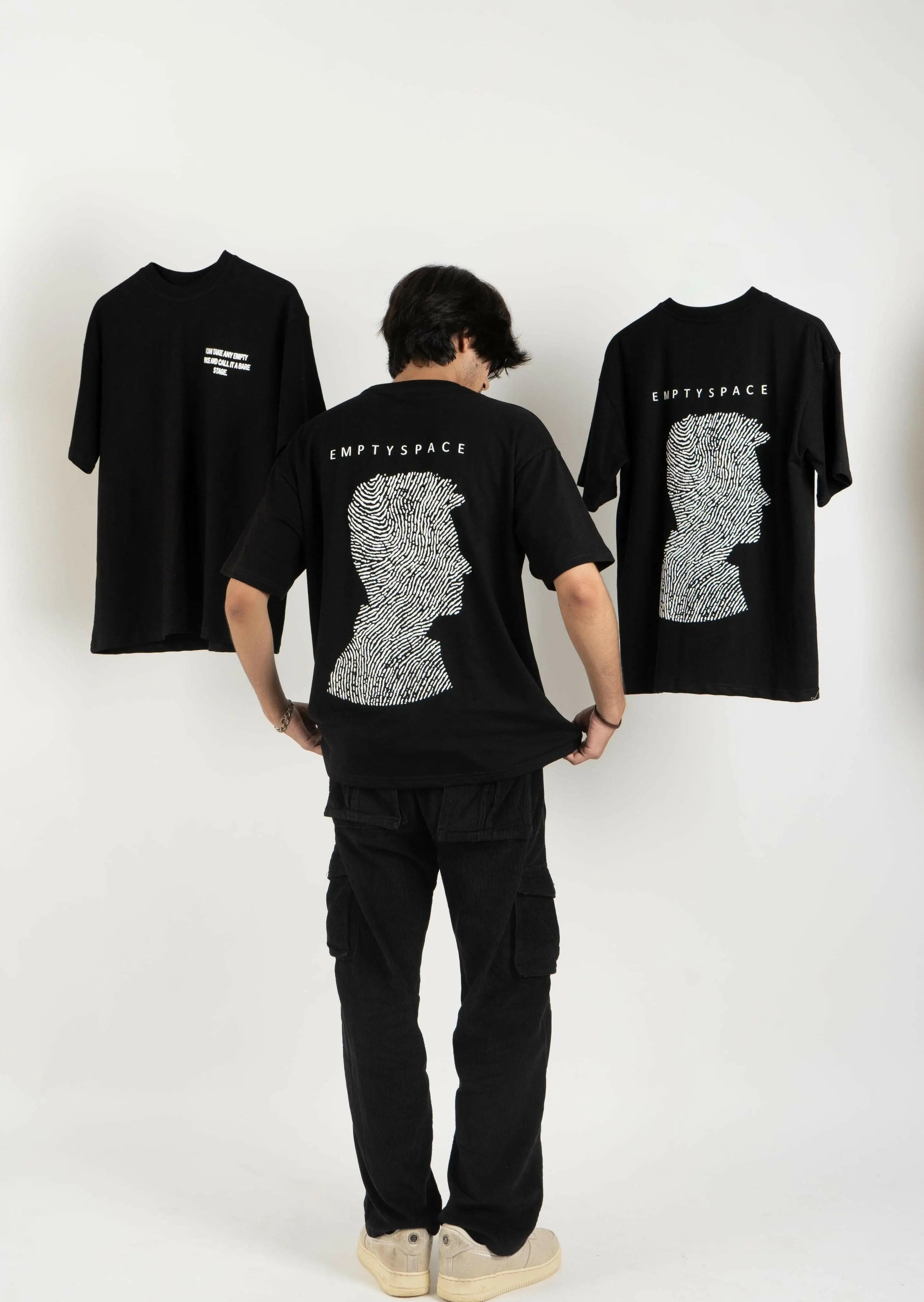 Empty Space Oversized T-shirt - Urbose