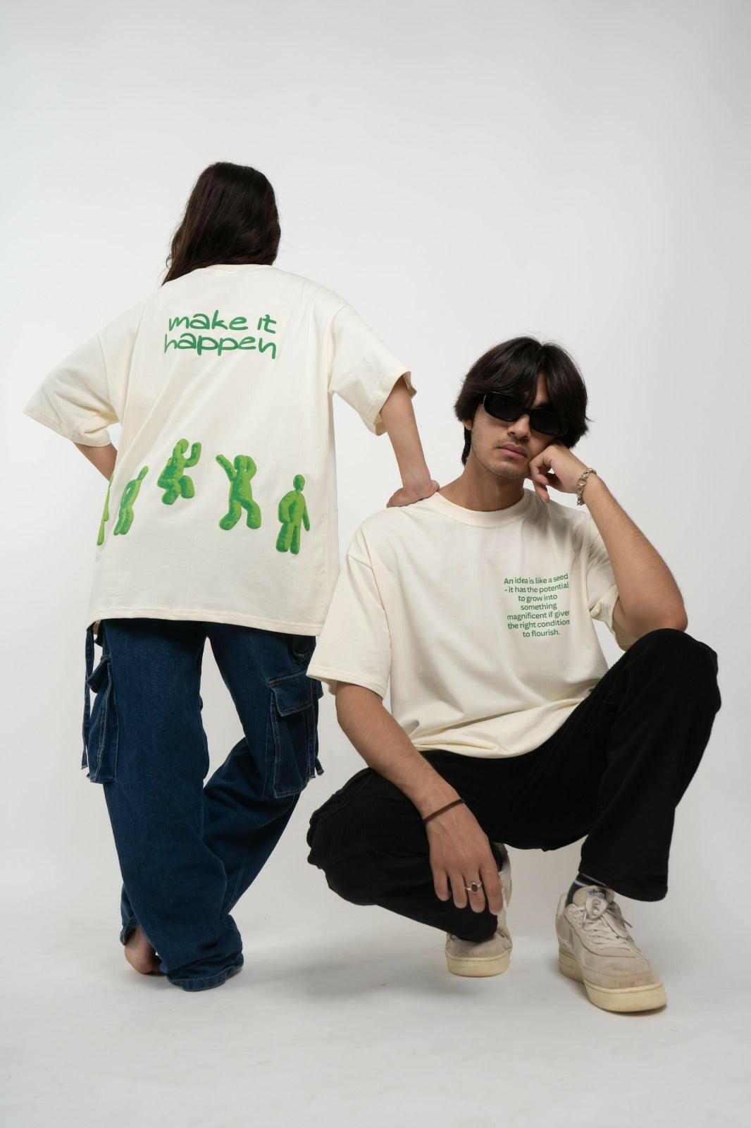 Make it happen Oversized T-shirt - Urbose